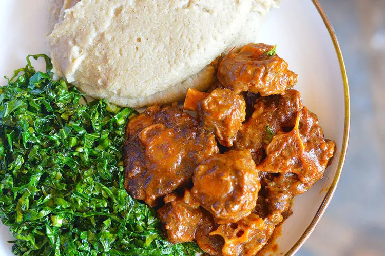 A hearty traditional Zimbabwean dish.